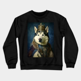 Siberian Husky The King Crewneck Sweatshirt